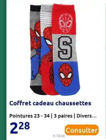 Action Coffret Cadeau Chaussettes offre