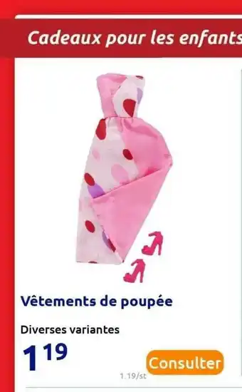 Action Vêtements De Poupée offre