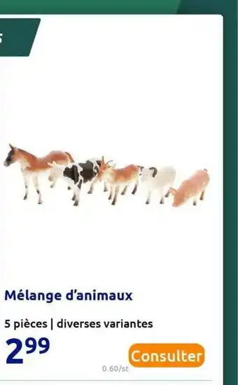 Action Mélange D'animaux offre