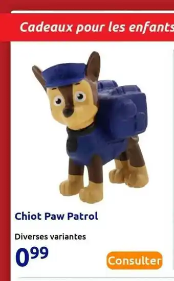 Action Chiot Paw Patrol offre