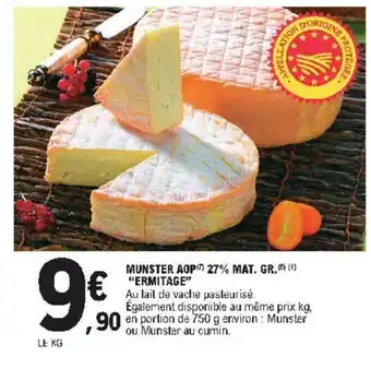 E.Leclerc Munster AOP 27% Mat. Gr offre