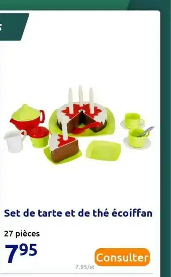 Action Set De Tarte Et De Thé écoiffan offre