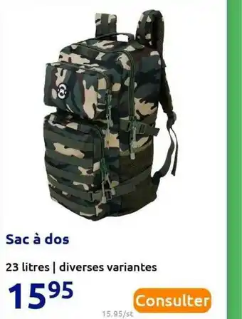 Action Sac à Dos offre