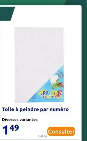 Action Toile à Peindre Par Numéro offre