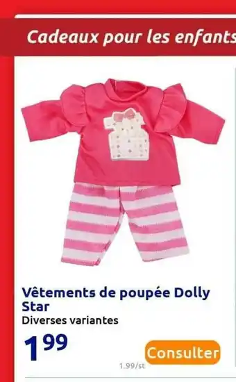 Action Vêtements De Poupée Dolly Star offre