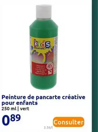 Action Peinture De Pancarte Créative Pour Enfants offre