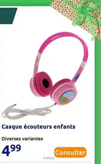 Action Casque écouteurs Enfants offre