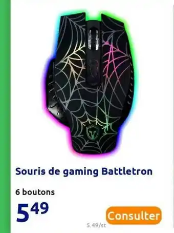 Action Souris De Gaming Battletron offre