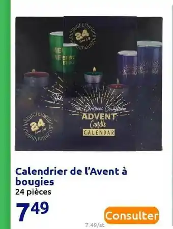 Action Calendrier De L'avent à Bougies offre