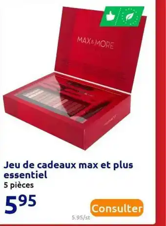 Action Jeu De Cadeaux Max Et Plus Essentiel offre