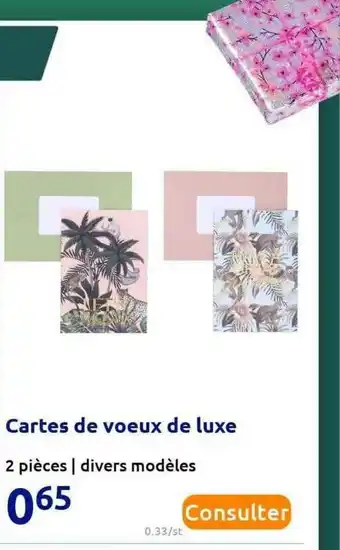 Action Cartes De Vœux De Luxe offre