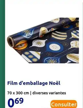 Action Film D'emballage Noël offre