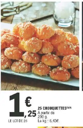 E.Leclerc 25 Chouquettes offre