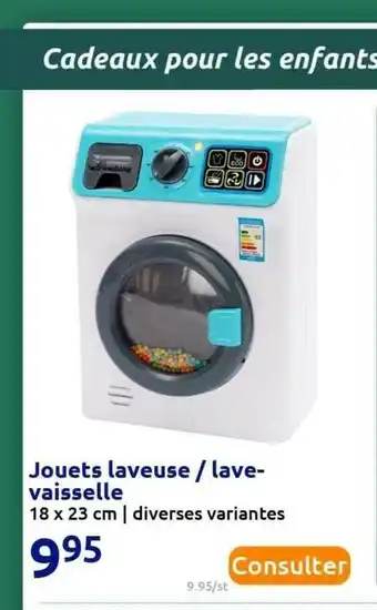 Action Jouets Laveuse - Lave-vaisselle offre