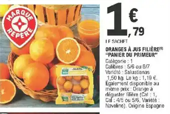 E.Leclerc Oranges à Jus Filière offre