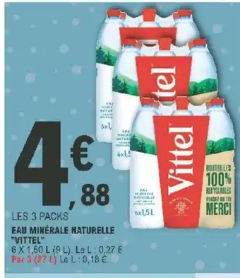 E.Leclerc Eau Minérale Naturelle offre