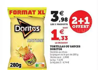 U Express Tortillas Ou Sauces Doritos offre