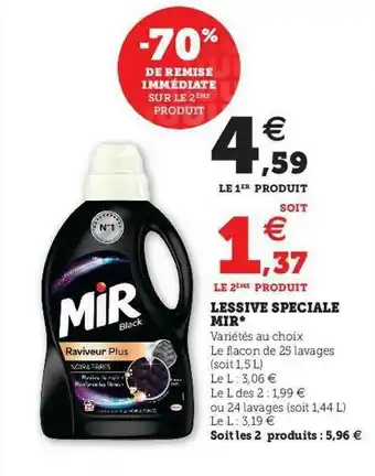 U Express Lessive Spéciale Mir offre