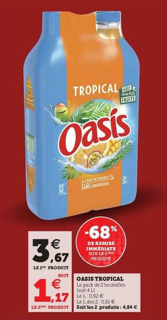 U Express Oasis Tropical offre