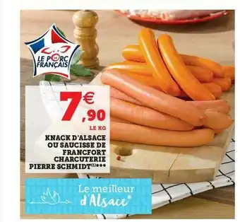 U Express Knack D'alsace Ou Saucisse De Francfort Charcuterie Pierre Schmidt offre