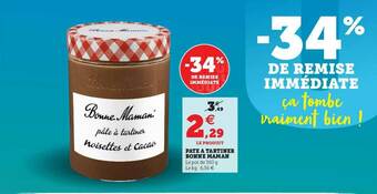 U Express Pâte à Tartiner Bonne Maman offre
