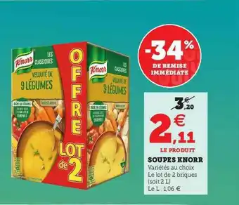 U Express Soupes Knorr offre