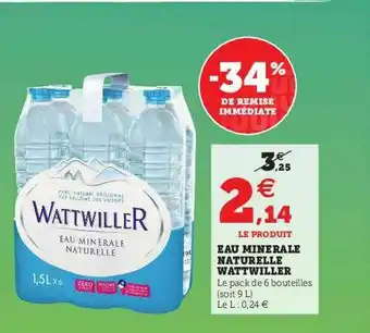 U Express Eau Minérale Naturelle Wattwiller offre