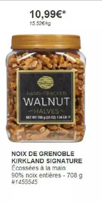 Costco Noix De Grenoble Kirkland Signature offre
