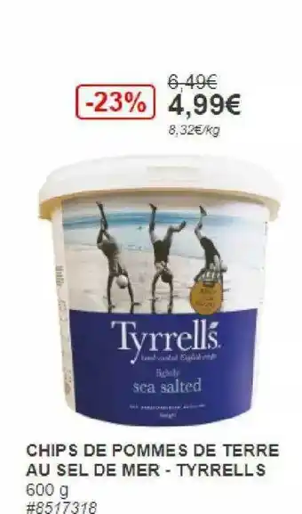 Costco Chips De Pommes De Terre Au Sel De Mer - Tyrrells offre