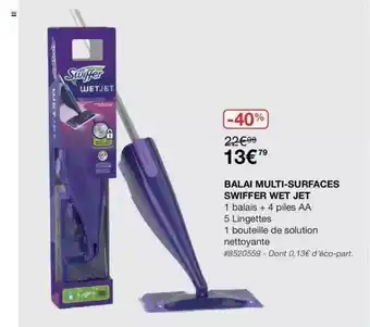 Balai Multi-surfaces Swiffer Wet Jet