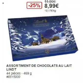 Assortiment De Chocolats Au Lait Lindt