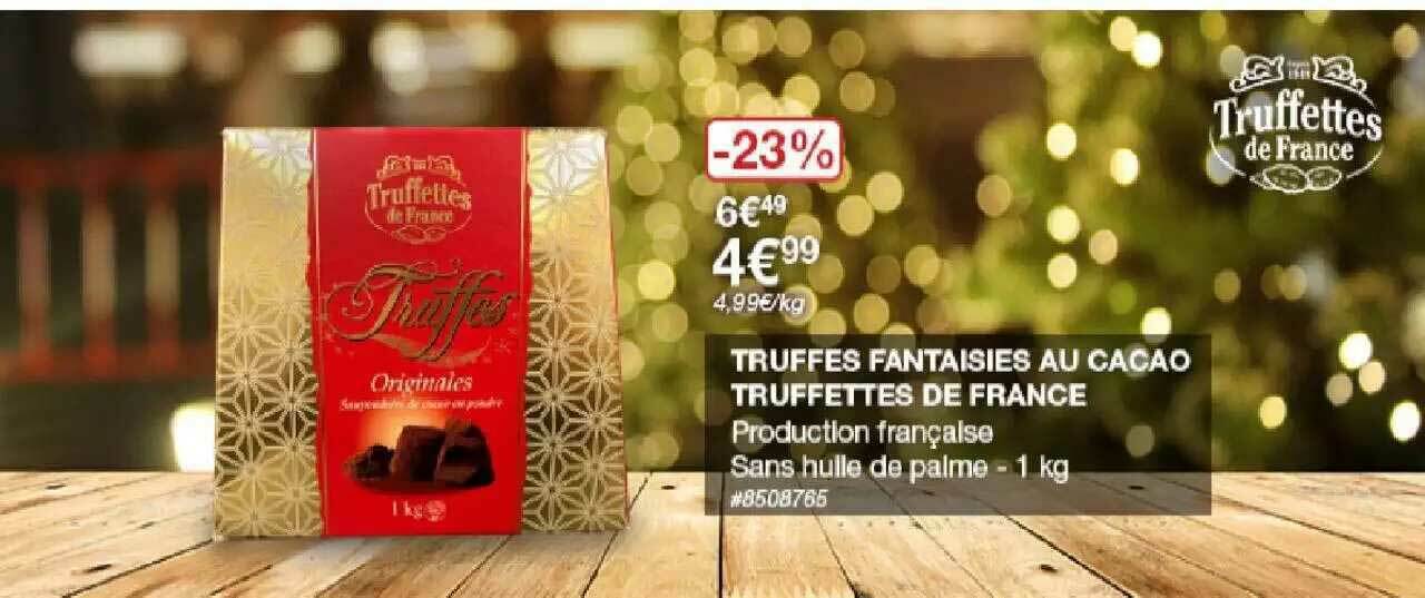 Promo Truffes Fantaisies Au Cacao Truffettes De France chez Costco