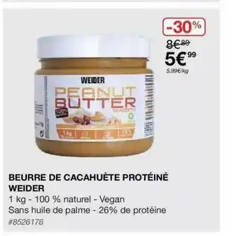 Costco Beurre De Cacahuète Protéiné Weider offre