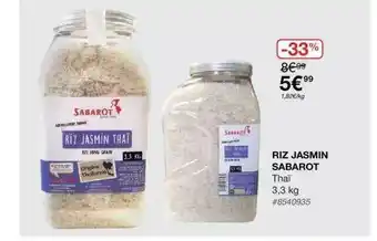 Costco Riz Jasmin Sabarot offre