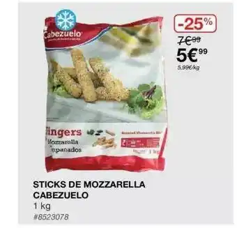Costco Sticks De Mozzarella Cabezuelo offre
