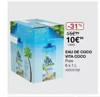 Costco Eau De Coco Vita Coco offre