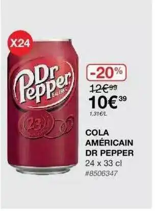Costco Coca Américain Dr Pepper offre