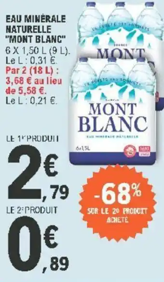 E.Leclerc Eau Minérale Naturelle offre