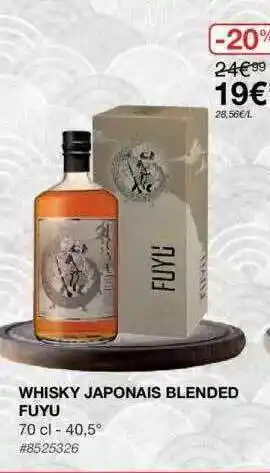 Costco Whisky Japonais Blended Fuyu offre