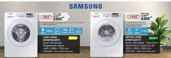 Costco Lave-linge Ww80ta046th, Sèche-linge Dv80ta020th Samsung offre