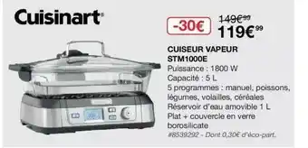 Cuiseur Vapeur Stm1000e Cuisinart