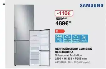 Costco Réfrigérateur Combiné Rl34t620esa Samsung offre