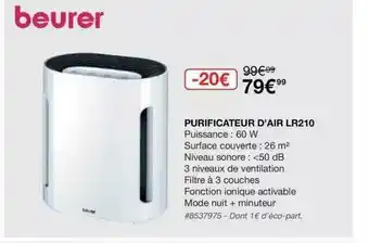 Purificateur D'air Lr210 Beurer