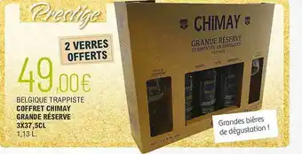La Vignery Belgique Trappiste Coffret Chimay Grande Réserve 3 X 37,5 Cl offre