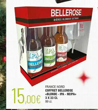 La Vignery France Nord Coffret Bellerose «blonde - Ipa - Neipa» 3 X 33 Cl offre