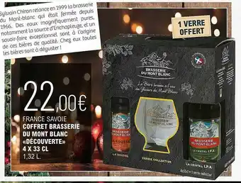 La Vignery France Savoie Coffret Brasserie Du Mont «découverte» 4 X 33 Cl offre