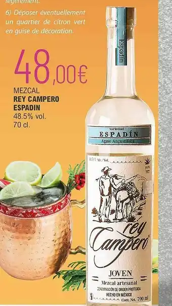 Mezcal Rey Campero Espadin
