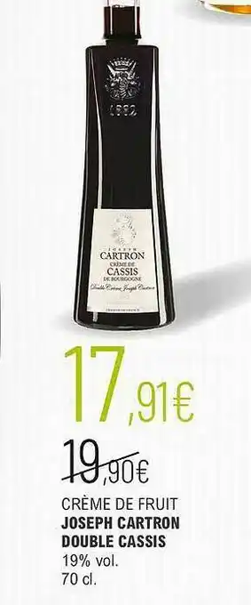 Crème De Fruit Joseph Cartron Double Cassis