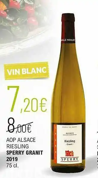Aop Alsace Riesling Sperry Granit 2019