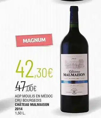 La Vignery Aop Moulis En Médoc Cru Bourgeois Château Malmaison 2014 offre